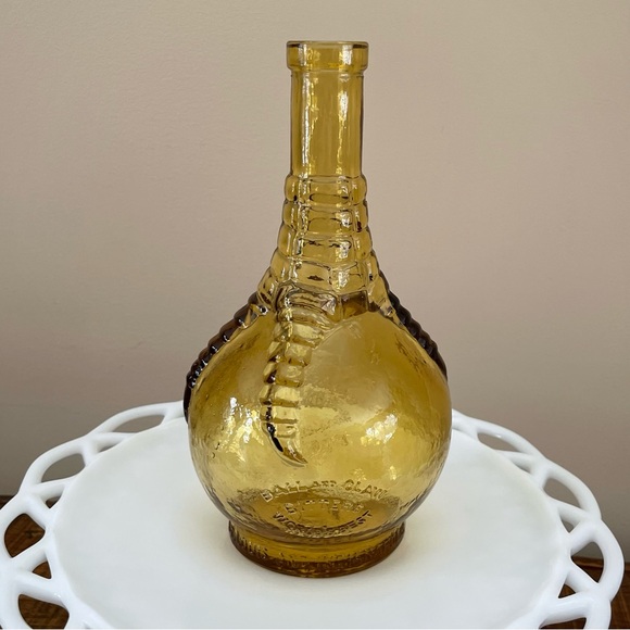 Vintage Other - Vintage Wheaton Glass Ball & Claw Bitters Amber Glass Bottle❤️